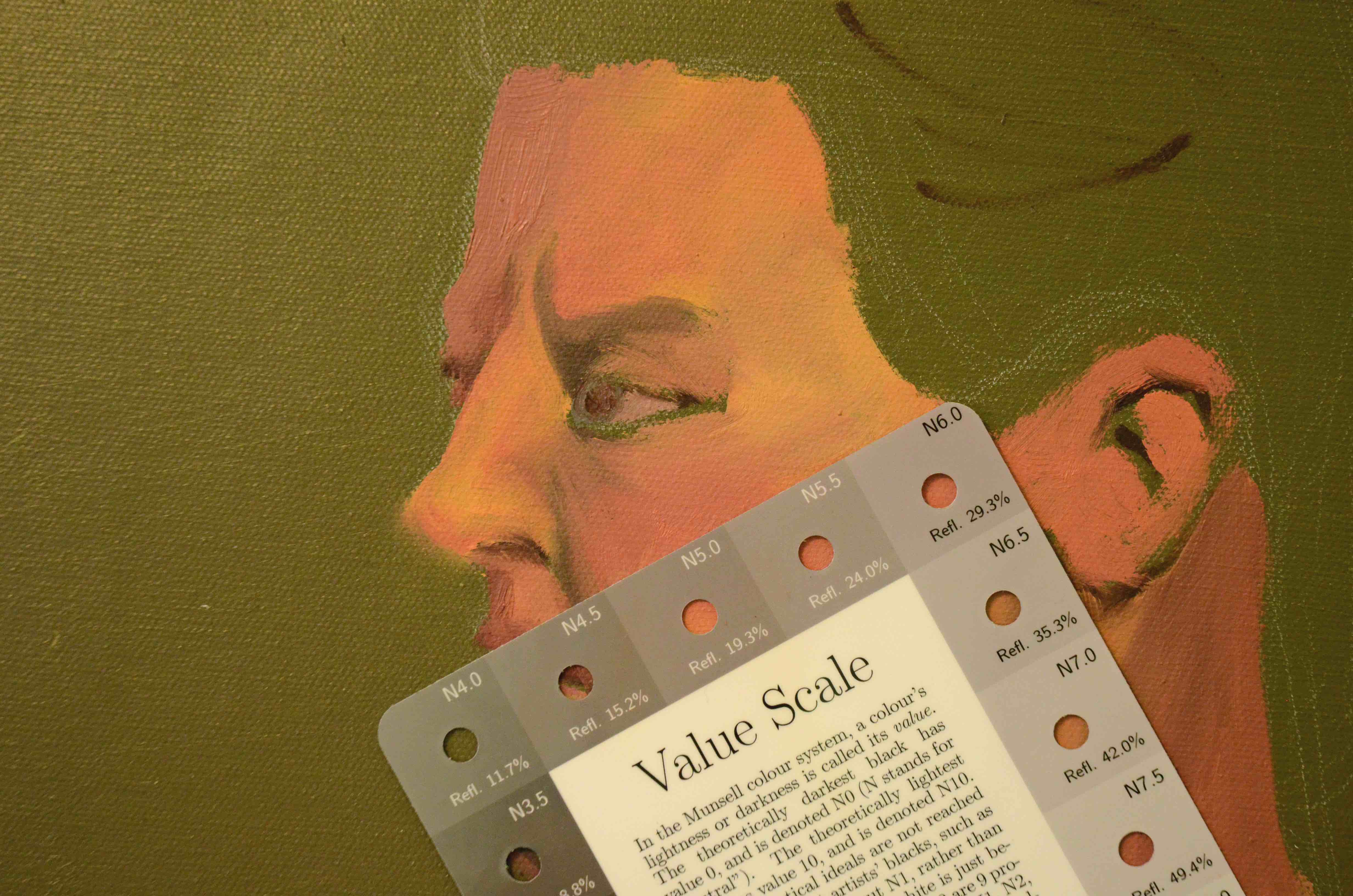 Value Scale over Portrait